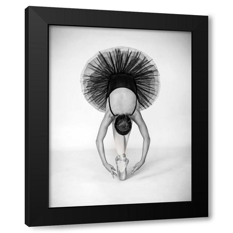 Ballet Technique Black Modern Wood Framed Art Print by Pentony MA, Pauline