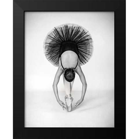 Ballet Technique Black Modern Wood Framed Art Print by Pentony MA, Pauline