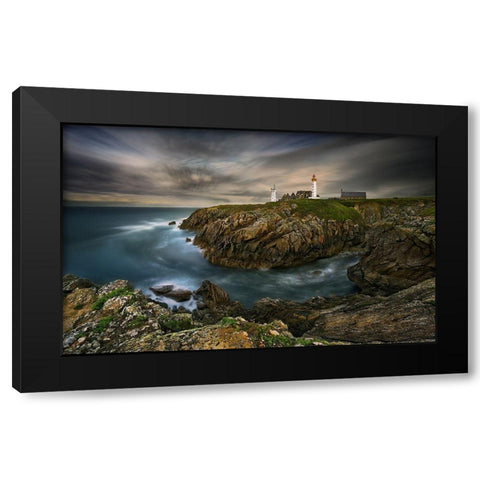 Pointe Saint-Mathieu... Black Modern Wood Framed Art Print by Browko, Krzysztof