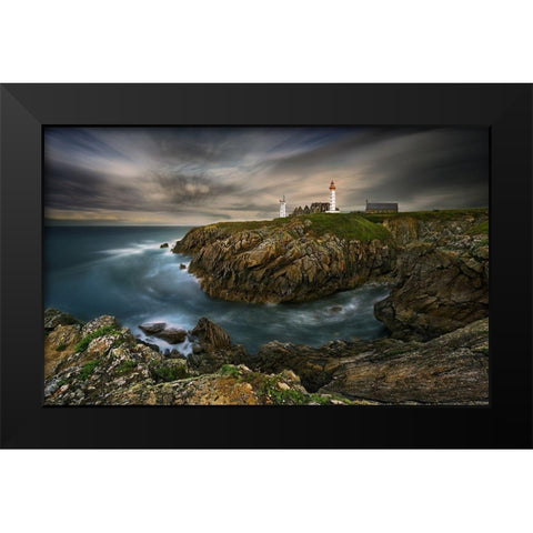 Pointe Saint-Mathieu... Black Modern Wood Framed Art Print by Browko, Krzysztof