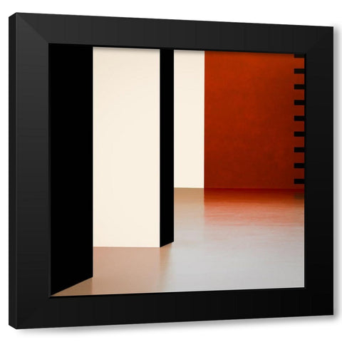 Colored Walls Black Modern Wood Framed Art Print by Schuster, Inge
