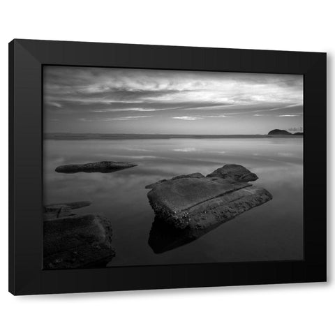 Itaguarac #01 Black Modern Wood Framed Art Print with Double Matting by Sousa Dias, Nana