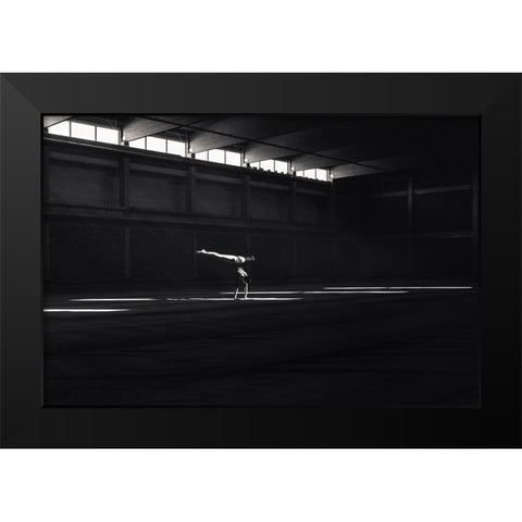 Ballando Nella Luce Black Modern Wood Framed Art Print by Krystynek MQEP, Martin