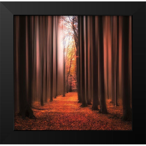 Dont Wake Me Up Black Modern Wood Framed Art Print by Lindsten, Christian