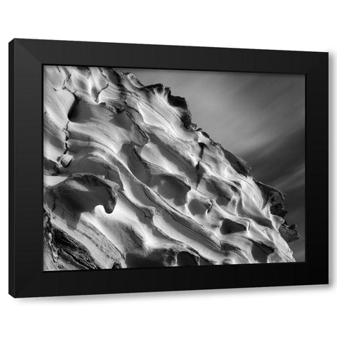 Cliff Black Modern Wood Framed Art Print by Sousa Dias, Nana