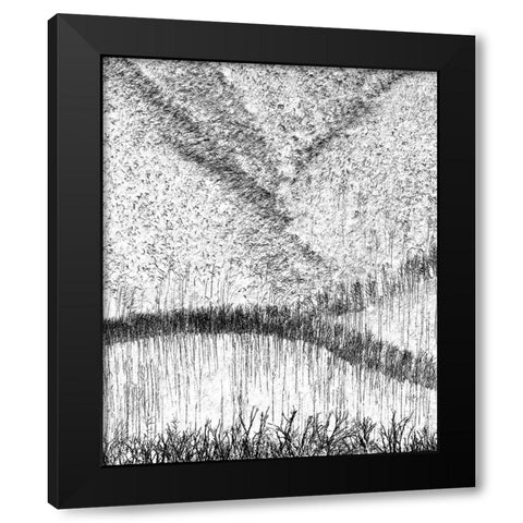 Back From The Dead Black Modern Wood Framed Art Print by Pearson, Wayne