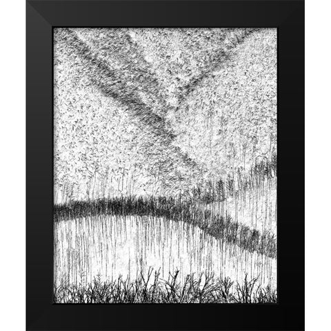 Back From The Dead Black Modern Wood Framed Art Print by Pearson, Wayne