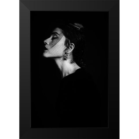 ... Black Modern Wood Framed Art Print by Vasilenko, Artem