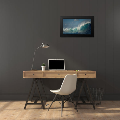Salt Water Machine Black Modern Wood Framed Art Print by Guillemot, Mathilde
