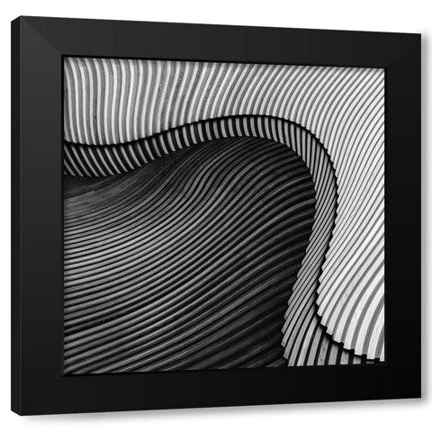 The Wood Project Ii - Sea Shore Black Modern Wood Framed Art Print by Vangindertael, Luc