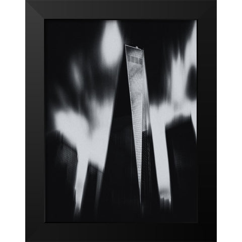 Grattacieli 3 Black Modern Wood Framed Art Print by Della Latta, Massimo