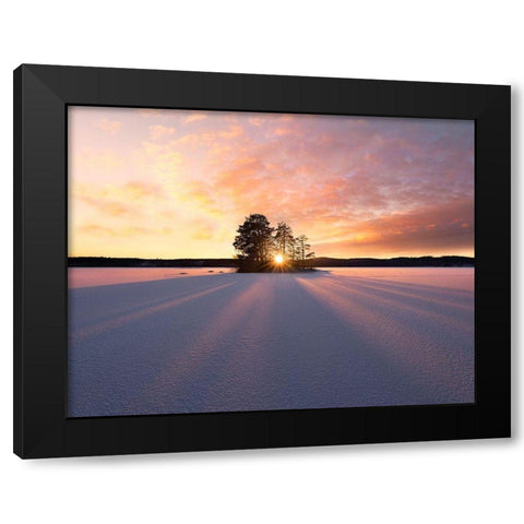 Sun Kissed Black Modern Wood Framed Art Print with Double Matting by Lindsten, Christian