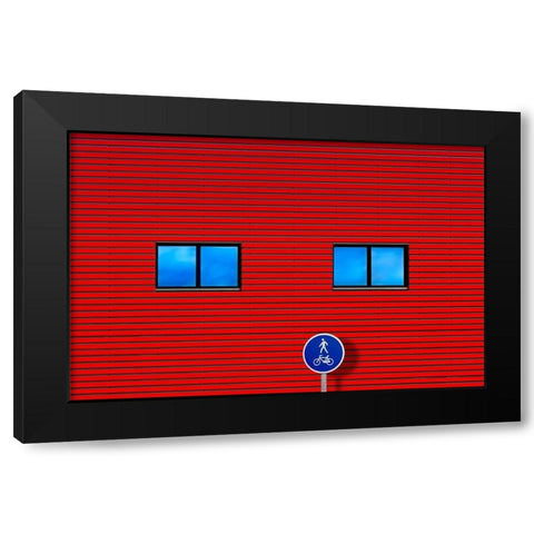 Journey Black Modern Wood Framed Art Print with Double Matting by Novillo, Alfonso