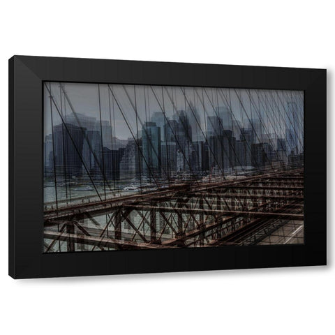 Nyc 6 Black Modern Wood Framed Art Print by Della Latta, Massimo