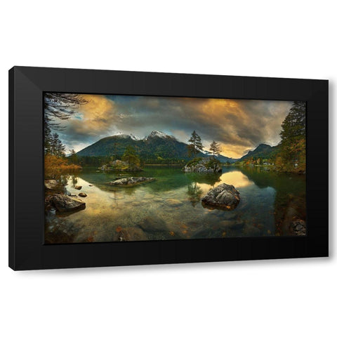 Hintersee.... Black Modern Wood Framed Art Print by Browko, Krzysztof
