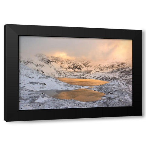 The Light Black Modern Wood Framed Art Print by Mierzejewski, Krzysztof