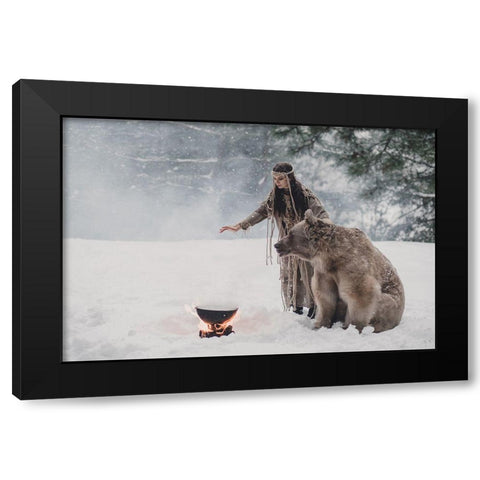 * Black Modern Wood Framed Art Print by Barantseva, Olga