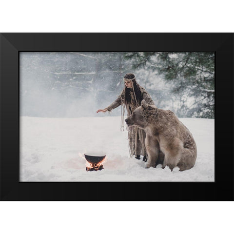 * Black Modern Wood Framed Art Print by Barantseva, Olga