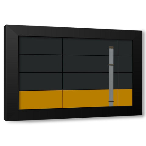 Standing Alone Black Modern Wood Framed Art Print by Niezen, Jan