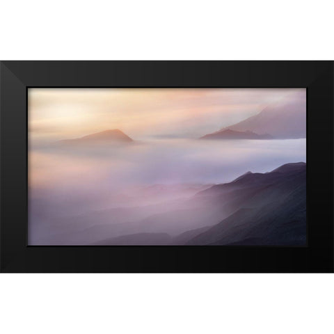 Vanilla Black Modern Wood Framed Art Print by Gunawan, Rudi