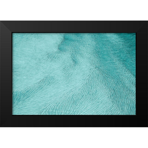 Cracks Black Modern Wood Framed Art Print by Elena, Raceala