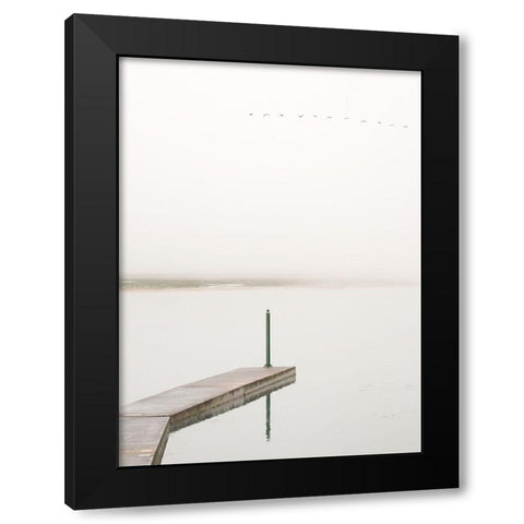 Semaphore In Green Black Modern Wood Framed Art Print by Concepcion Alvarado, Jesus