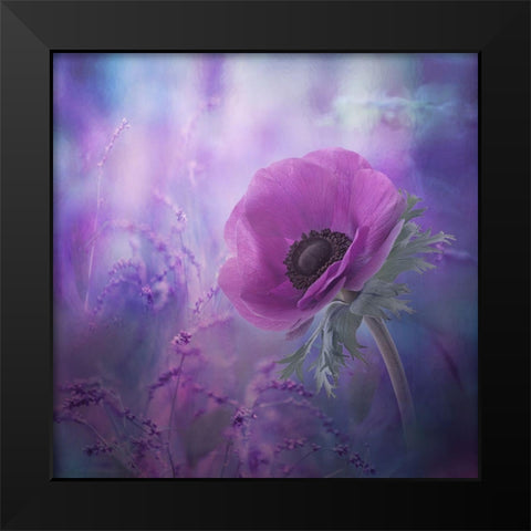 Ecstasy Black Modern Wood Framed Art Print by Simongulashvili, Natalia