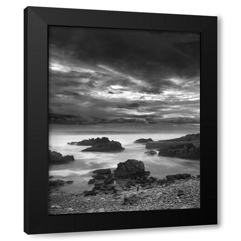 Cabo Raso #20 Black Modern Wood Framed Art Print by Sousa Dias, Nana