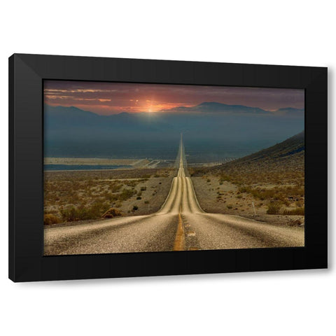 My Way... Black Modern Wood Framed Art Print by Shatov, Gennady