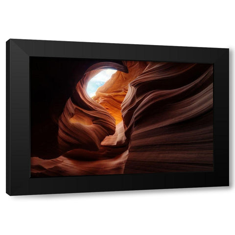 Stone-Girl Black Modern Wood Framed Art Print by Pablo De, Juan