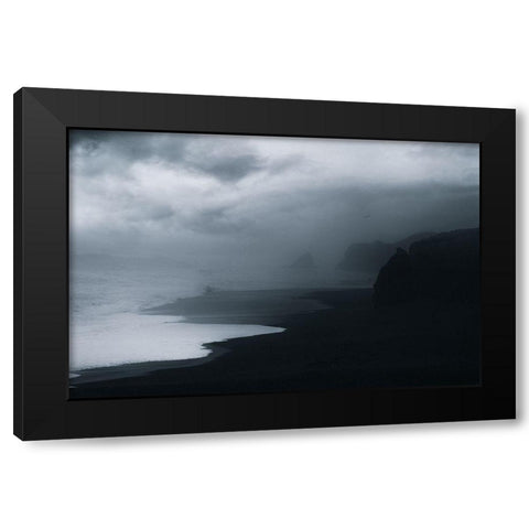 Braving Storms Black Modern Wood Framed Art Print with Double Matting by Swapnil