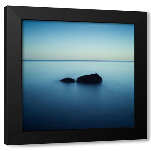 Zen Black Modern Wood Framed Art Print by Fallberg, Peter