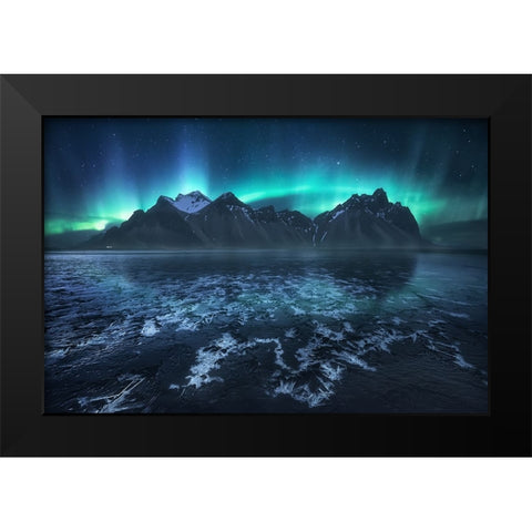 Frozen World, The Crown Black Modern Wood Framed Art Print by F. Turienzo, Carlos