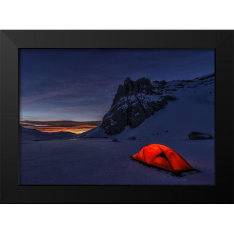 The Reward Black Modern Wood Framed Art Print by Gonzalez, Carlos