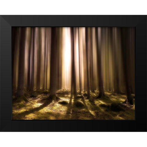 Breath Of Life Black Modern Wood Framed Art Print by Lindsten, Christian