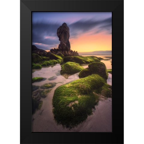 Lumeboo Black Modern Wood Framed Art Print by F. Turienzo, Carlos