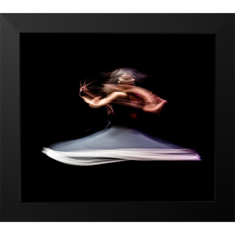 The Last Dance Of Death Black Modern Wood Framed Art Print by Tabate, Mohcine