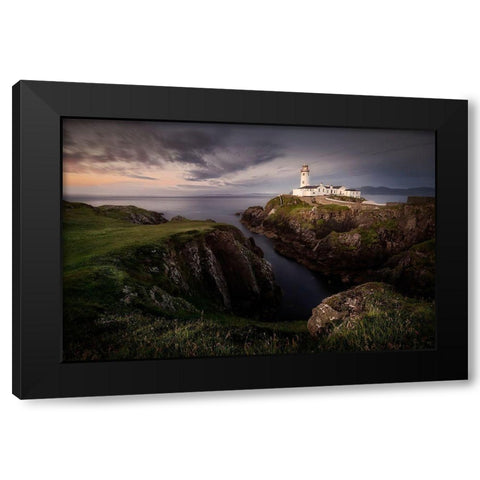 Fanad Head Black Modern Wood Framed Art Print with Double Matting by Romero Angueira, Yolanda