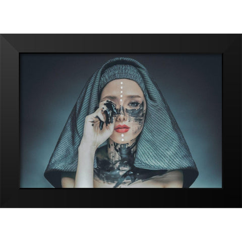 Rabbi Black Modern Wood Framed Art Print by Hamidnezhad, Amin