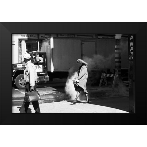 Memories of Marilyn Black Modern Wood Framed Art Print by Matthes, Dieter