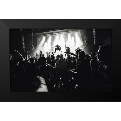 Betraying The Martyrs Ii Black Modern Wood Framed Art Print by Kamarainen, Jesse