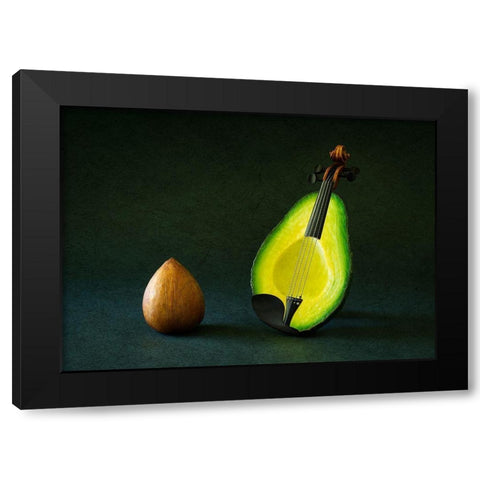 Aviolin Black Modern Wood Framed Art Print with Double Matting by Hammer, Jacqueline