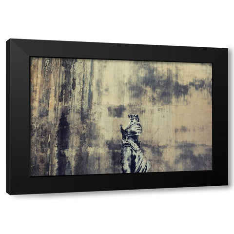 Hear My Voice. Black Modern Wood Framed Art Print with Double Matting by Verschelden, Harry