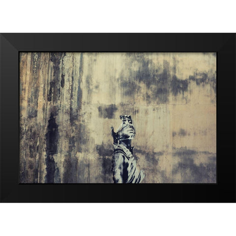 Hear My Voice. Black Modern Wood Framed Art Print by Verschelden, Harry