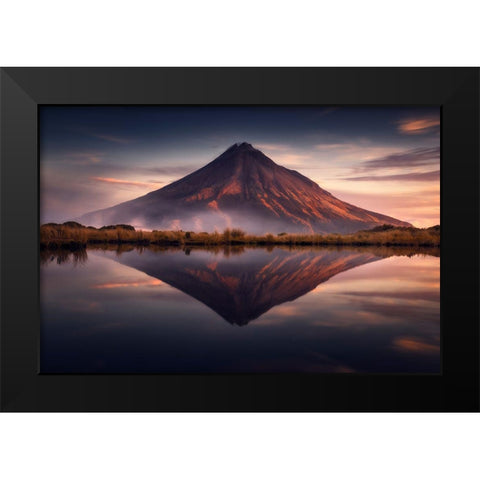 Revelations Black Modern Wood Framed Art Print by Mitterwallner, Stefan