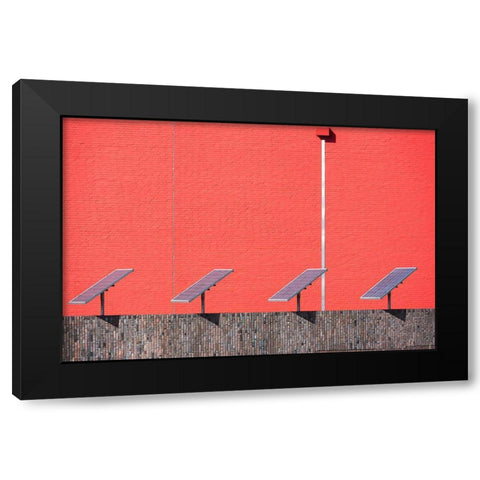 Captured Sunbeams Black Modern Wood Framed Art Print with Double Matting by Van Son, Greetje