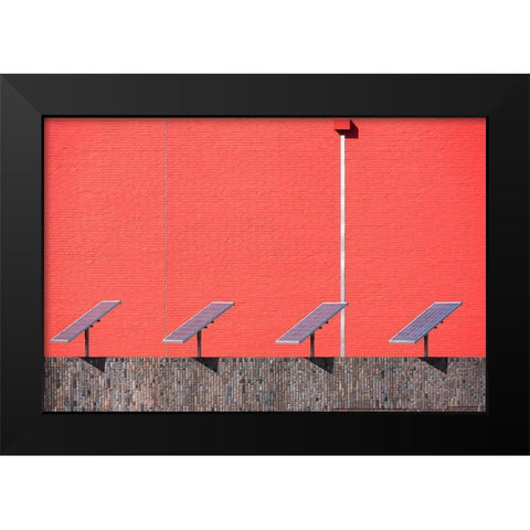 Captured Sunbeams Black Modern Wood Framed Art Print by Van Son, Greetje