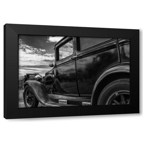 They Met Under A Big Sky Black Modern Wood Framed Art Print with Double Matting by Russell, Vince