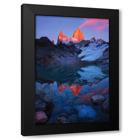 Morning Of Tranquility Black Modern Wood Framed Art Print by Zhang, Yan