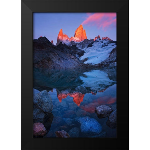 Morning Of Tranquility Black Modern Wood Framed Art Print by Zhang, Yan